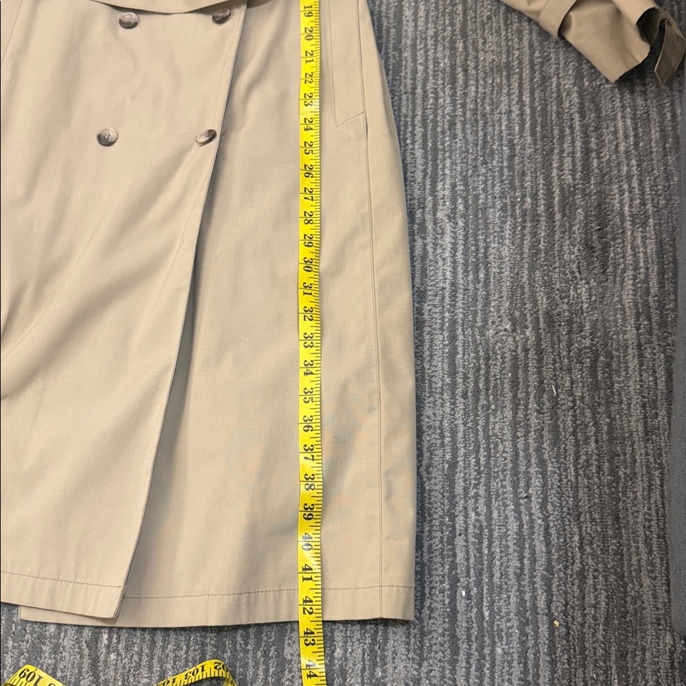 London Fog Beige Trench Coat - Picture 10 of 12